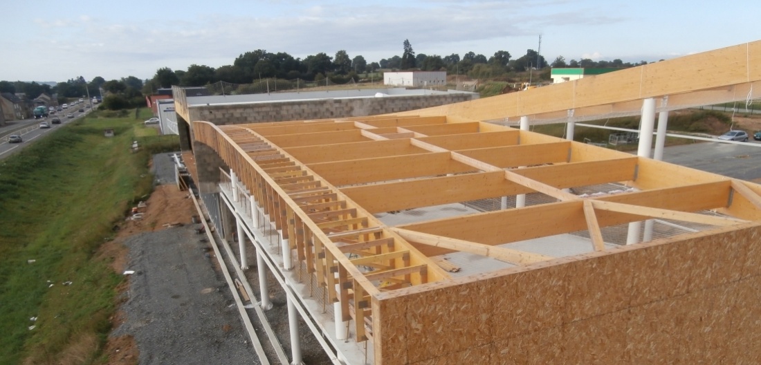 charpente en lamellé coll&eacute;