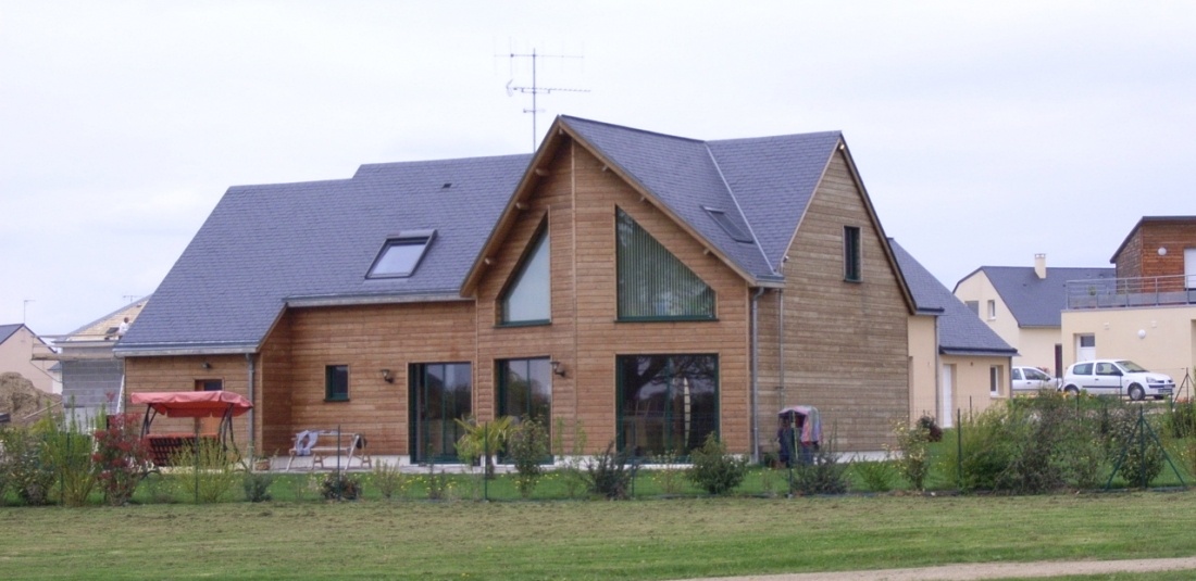Maison individuelle en ossature bois &agrave; Bonchamp les Laval